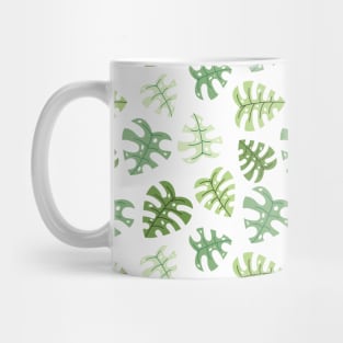 Monstera Leaves Pattern Mug